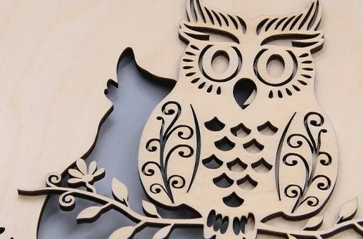 Owl carving cutting